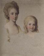 Bozzetto zum Bildnis Maria Theresa und Maria Chrstian